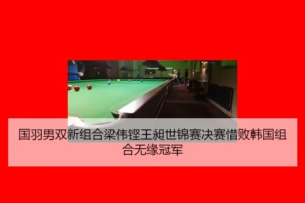 国羽男双新组合梁伟铿王昶世锦赛决赛惜败韩国组合无缘冠军